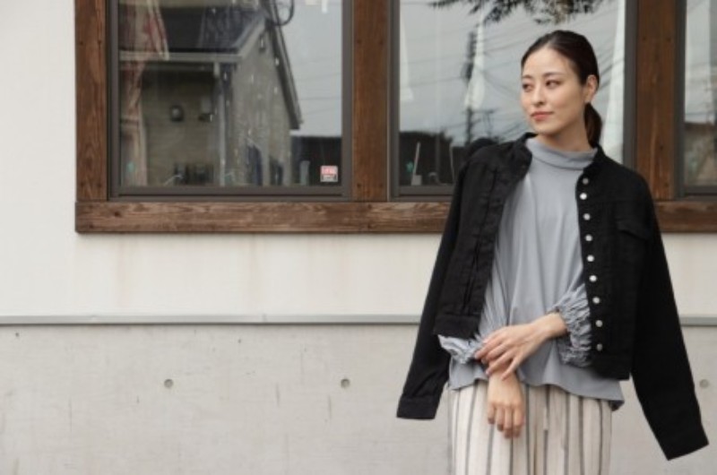 si-si-si スースースー リネンバンドカラージャケット 麻 N-603L