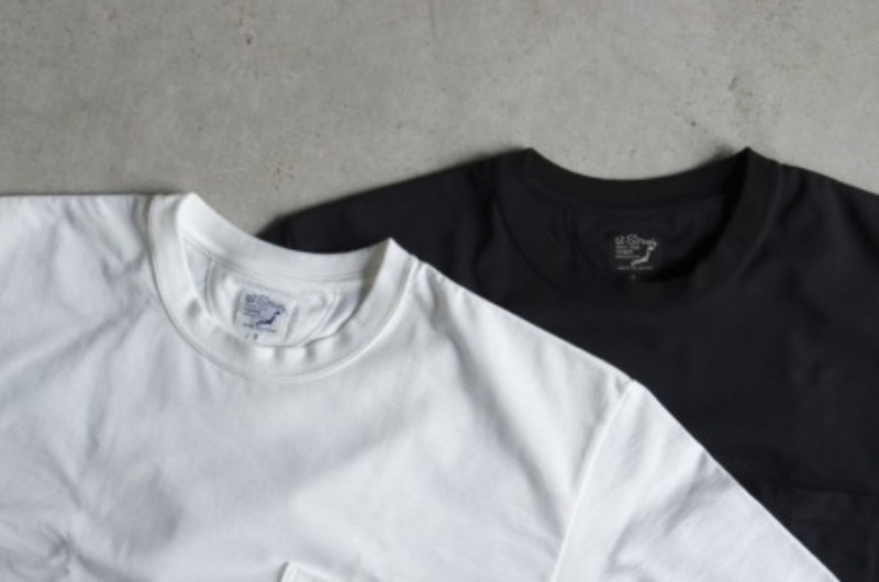【2色セット】 orSlow ポケットT 白黒 半袖 サイズ5 XXL 3L orSlow オアスロウ POCKET T-SHIRT ポケット 半袖 刺繍 03-0017-61