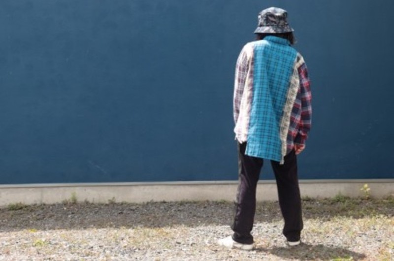 REBUILD BY NEEDLES Flannel Shirt->7 Cuts Wide Shir | セレクト ...