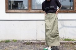 upper hights アッパーハイツ THE OFFICER SKIRT チノスカート ARMY