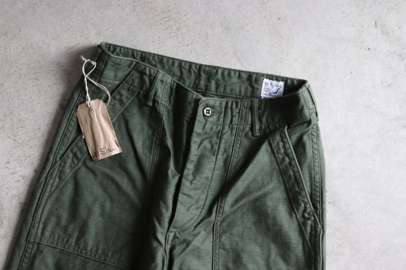 orSlow オアスロウ US ARMY FATIGUE PANTS アーミーファティーグパンツ