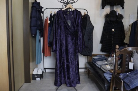 NEEDLES ニードルズ Wrap Dress - Burnout Velvet JO156
