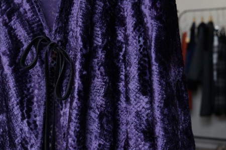 NEEDLES ニードルズ Wrap Dress - Burnout Velvet JO156