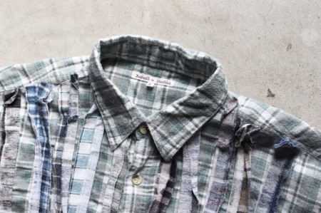 REBUILD BY NEEDLES ニードルス Flannel Ribbon Shirt