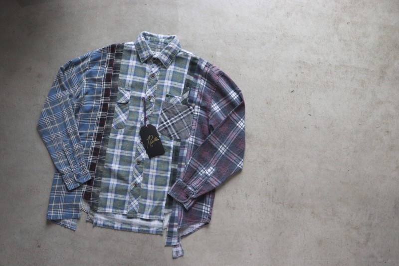 REBUILD BY NEEDLES ニードルス 7Cuts Shirt ネルシャツ MR346