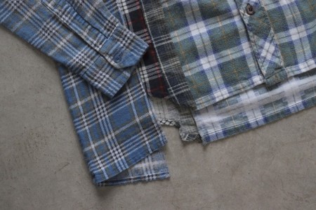 REBUILD BY NEEDLES ニードルス 7Cuts Shirt ネルシャツ MR346