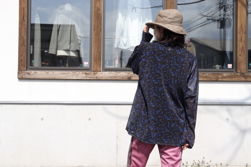 NEEDLES ニードルズ V Neck Cardigan - Poly Mesh / Floral