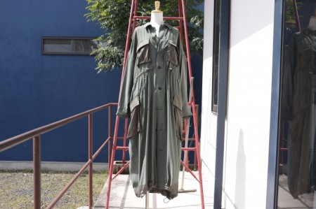 upper hights アッパーハイツ THE U-65L ロングシャツワンピース ARMY