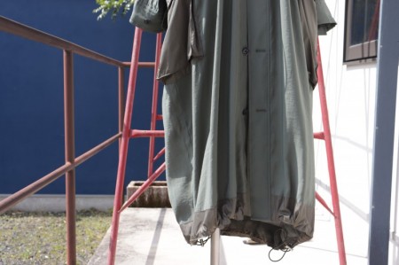upper hights アッパーハイツ THE U-65L ロングシャツワンピース ARMY