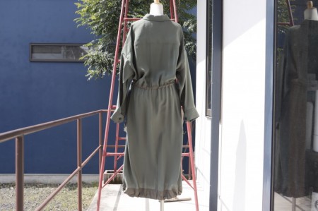 upper hights アッパーハイツ THE U-65L ロングシャツワンピース ARMY
