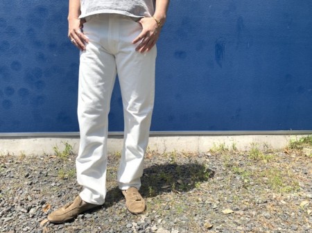 orSlow オアスロウ IVY FIT DENIM 107 white