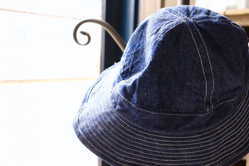 orSlow オアスロウ US.NAVY HAT ハット DENIM デニム ヒッコリー Mサイズ