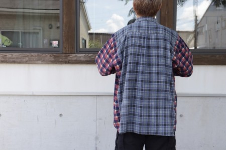 REBUILD BY NEEDLES ニードルス Flannel Ribbon Wid Shirt