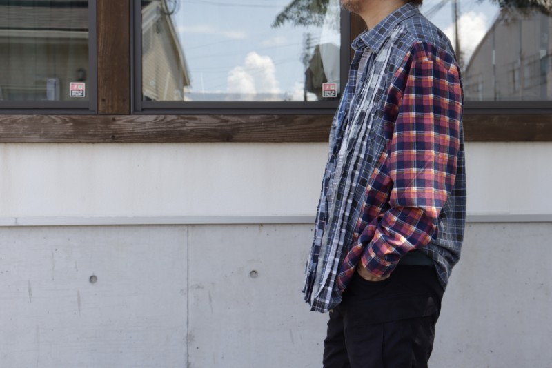 REBUILD BY NEEDLES ニードルス Flannel Ribbon Wid Shirt