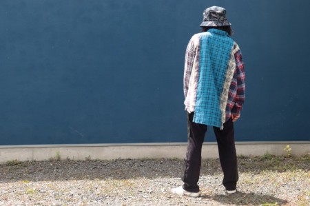 REBUILD BY NEEDLES Flannel Shirt->7 Cuts Wide Shir