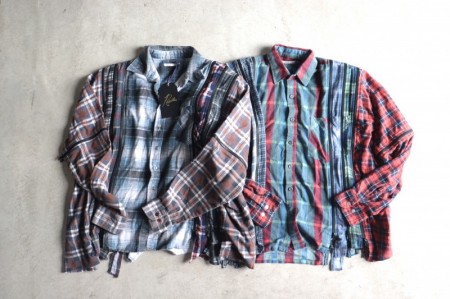 REBUILD BY NEEDLES FlannelShirt->7ZippedWideShirt