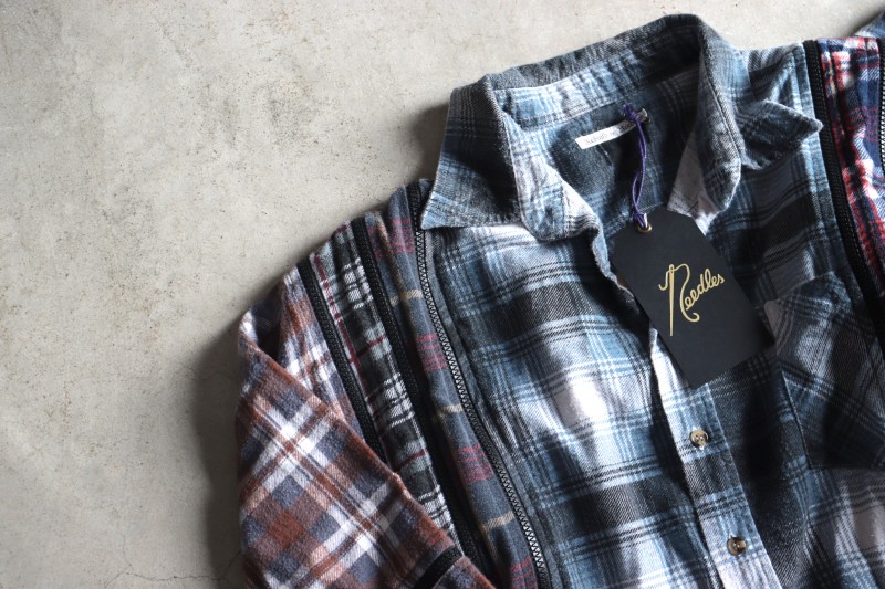 REBUILD BY NEEDLES FlannelShirt->7ZippedWideShirt