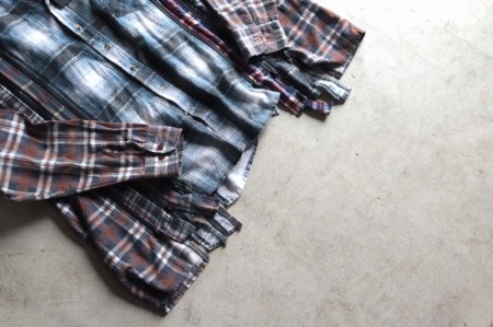 REBUILD BY NEEDLES FlannelShirt->7ZippedWideShirt