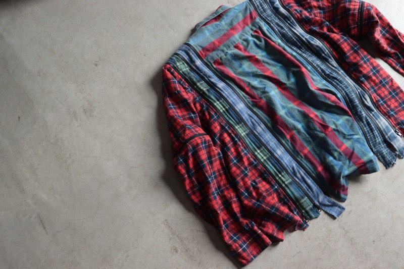 REBUILD BY NEEDLES FlannelShirt->7ZippedWideShirt