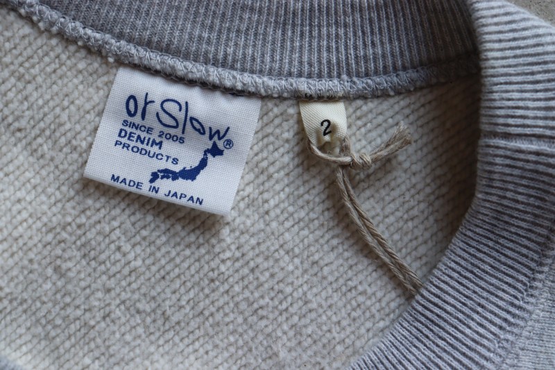 orSlow オアスロウ HEAVY WEIGHT CREW NECK SWEAT SHIRT